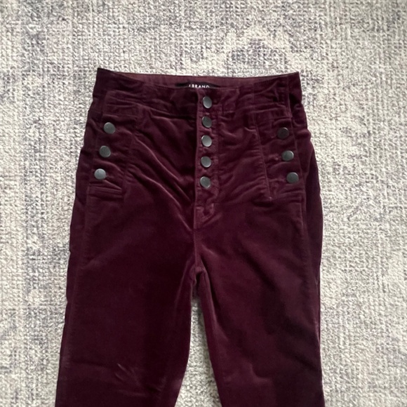 J brand velvet deep mulberry high rise skinny - Picture 5 of 13